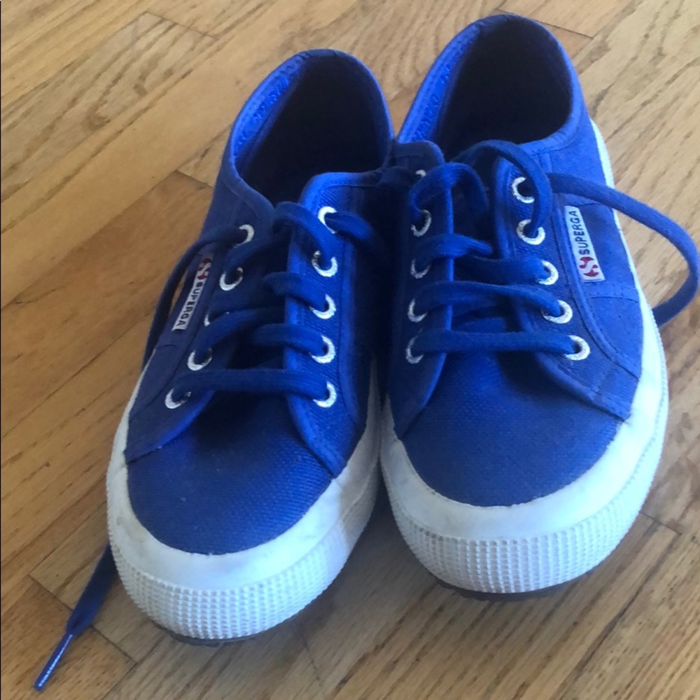 Superga royal blue shoes